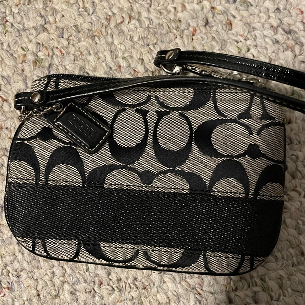 Black Coach Wristlet